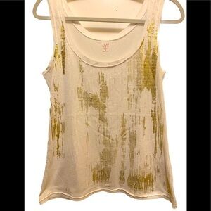 JW Sequined Tank Top Size M NWOT